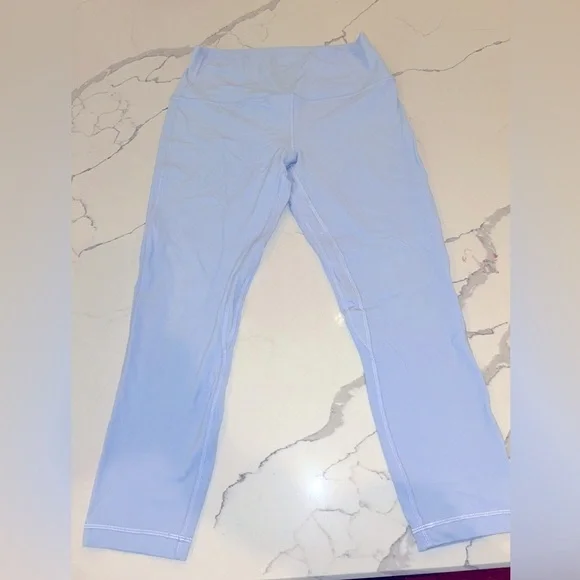 lululemon Align™ High-Rise Crop 23" Pastel Blue Size 10 - Picture 2 of 6